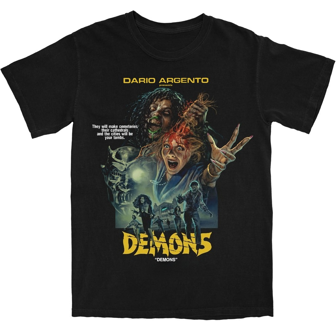 Men'S Fashion From The 80S - Maglietta grafica Demons 1985 Dario Argento