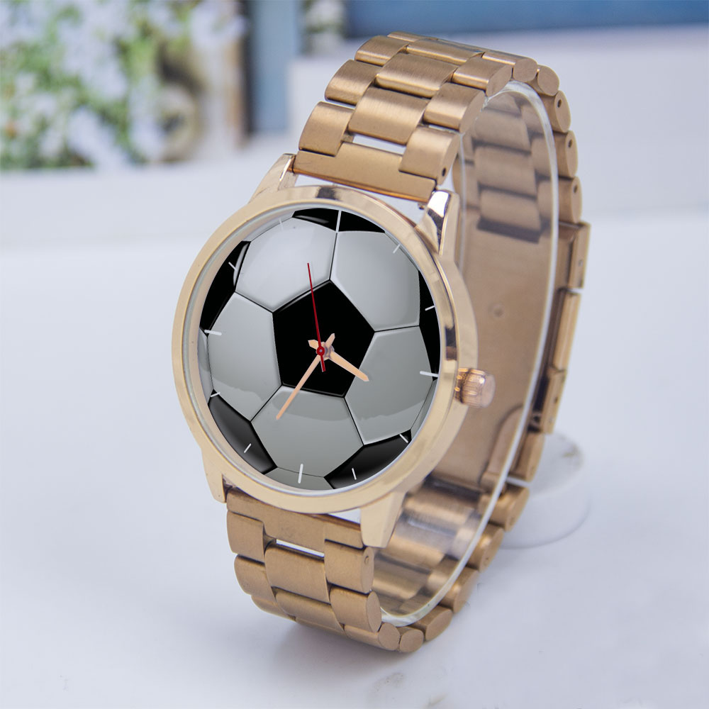 Mens Fashion Bracelet - Calcio Calcio Design Appassionati Orologio da