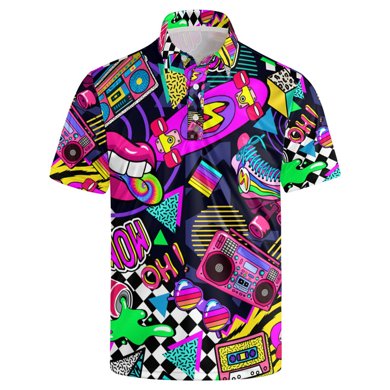 Men'S Fashion From The 80S - Vendita calda stampa 3d anni '80