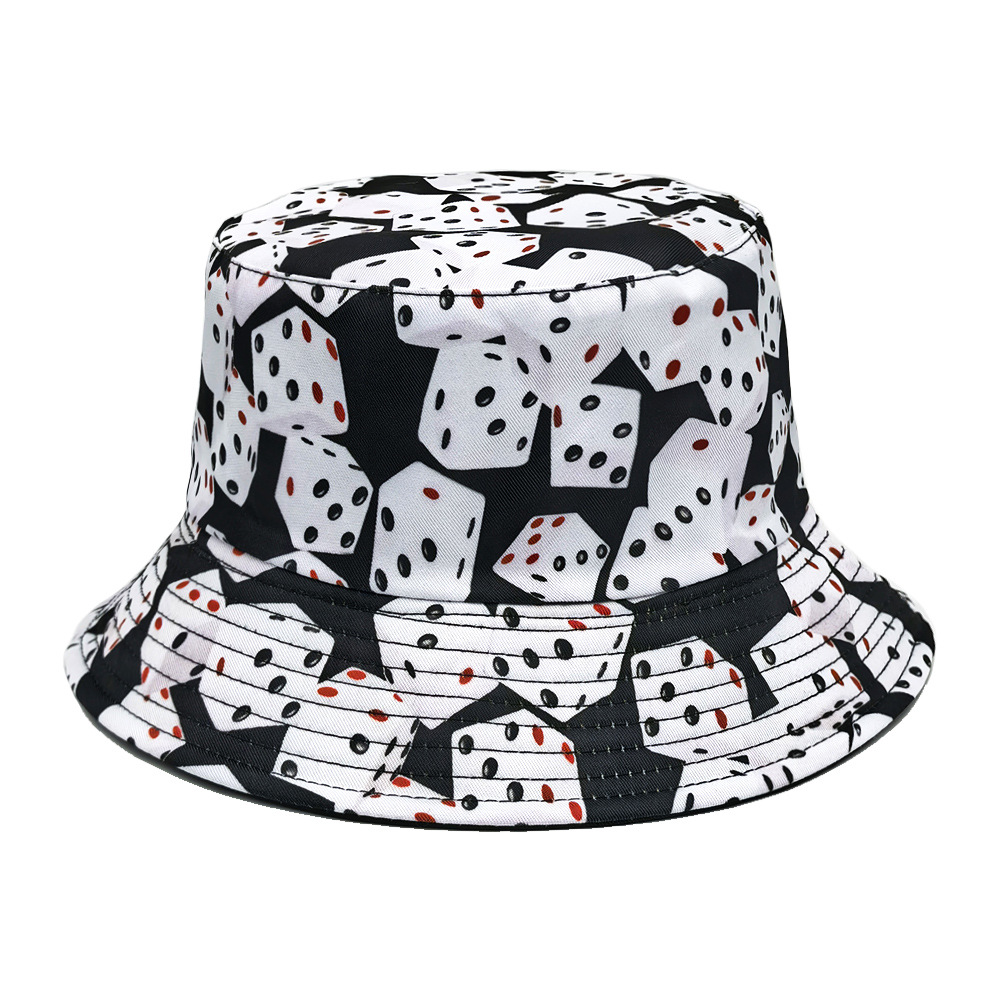 Mens Fashion Bucket Hat - Cappello alla Moda con Stampa per