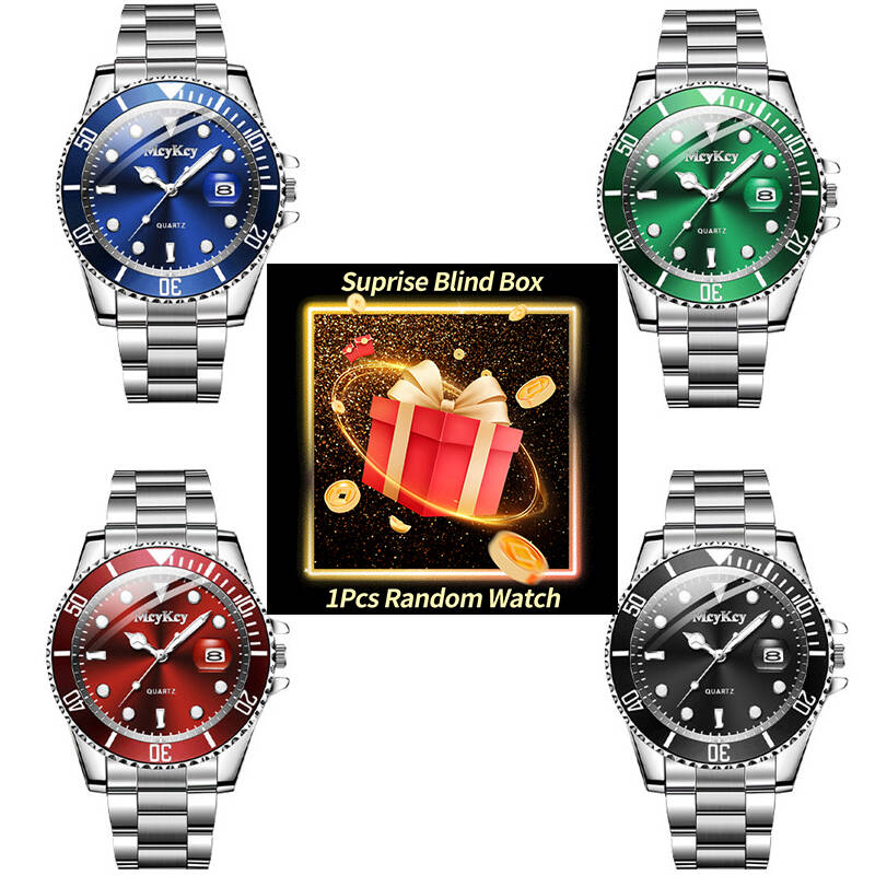 Mens Fashion Watch - 1PC Orologio misterioso a sorpresa Scatola