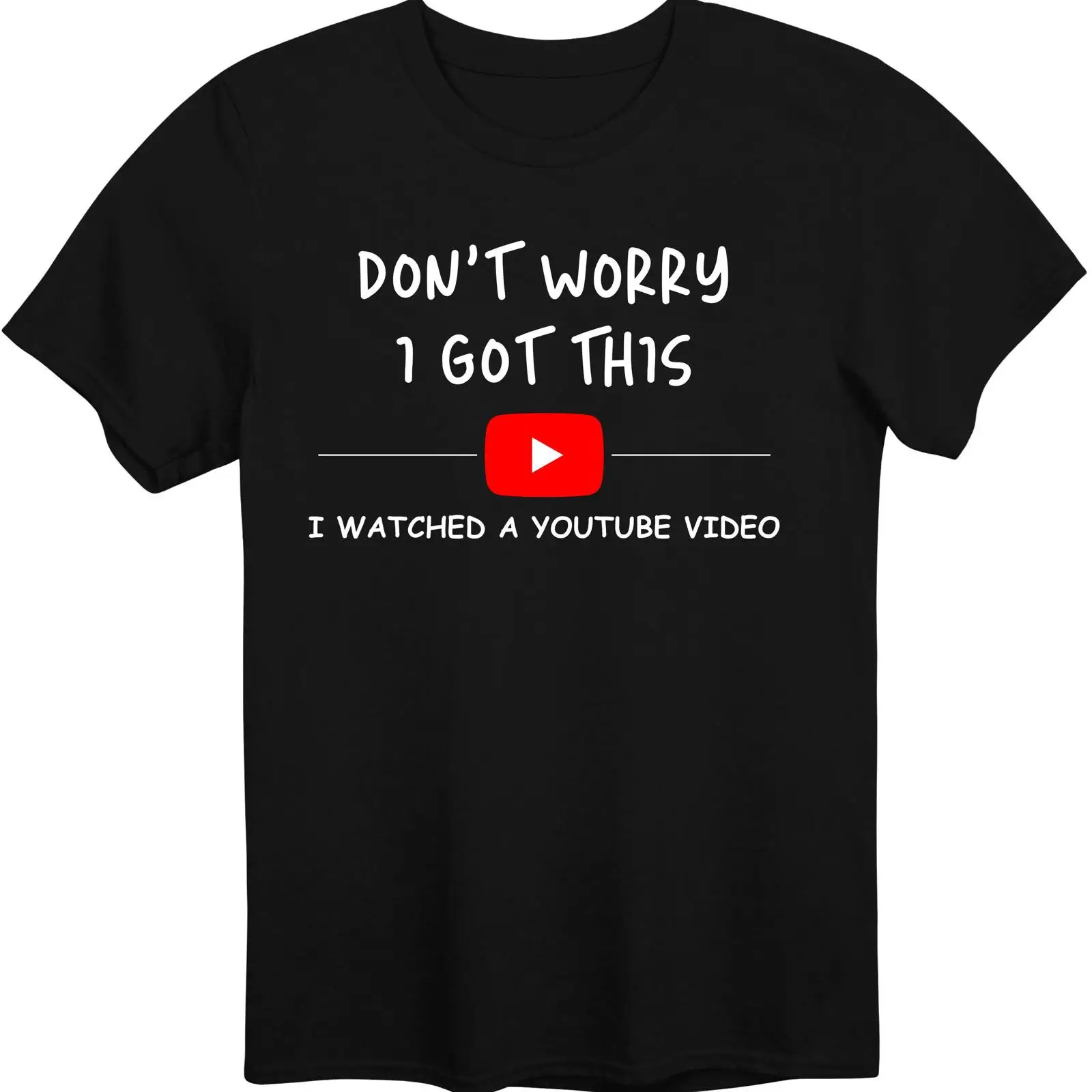Men'S Fashion Youtube - T-shirt certificata YouTube, abbigliamento divertente con
