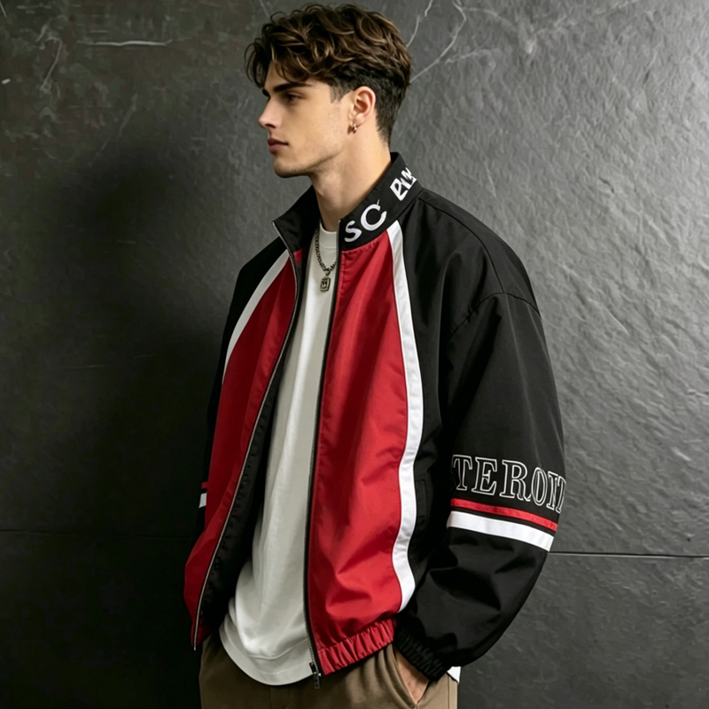 Varsity Jacket Letterman - UETEEY Giacca Bomber da Uomo Stile