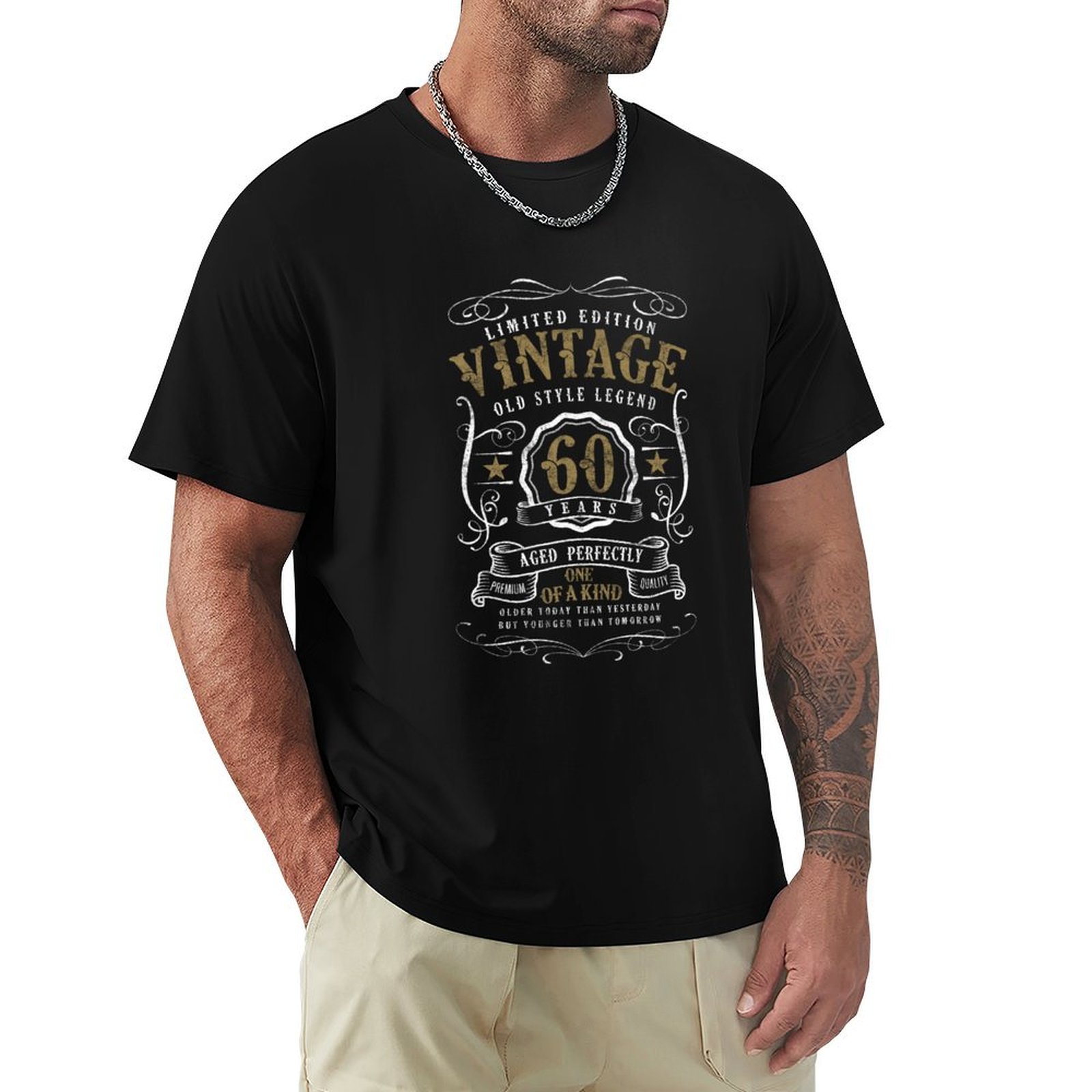 Men'S Fashion For 60 Year Old - 60° Compleanno Stile Leggendario - T-Shirt