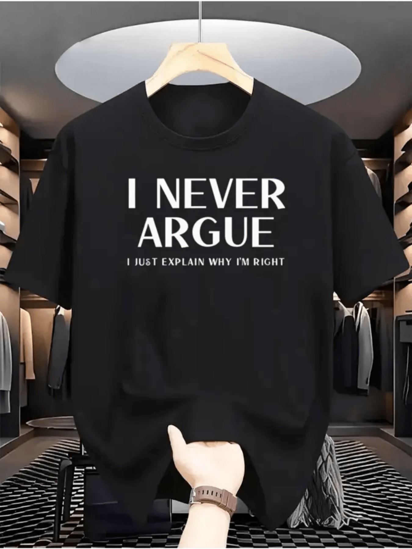 Men'S Fashion Explained - Maglietta 'Non ho mai discusso, solo