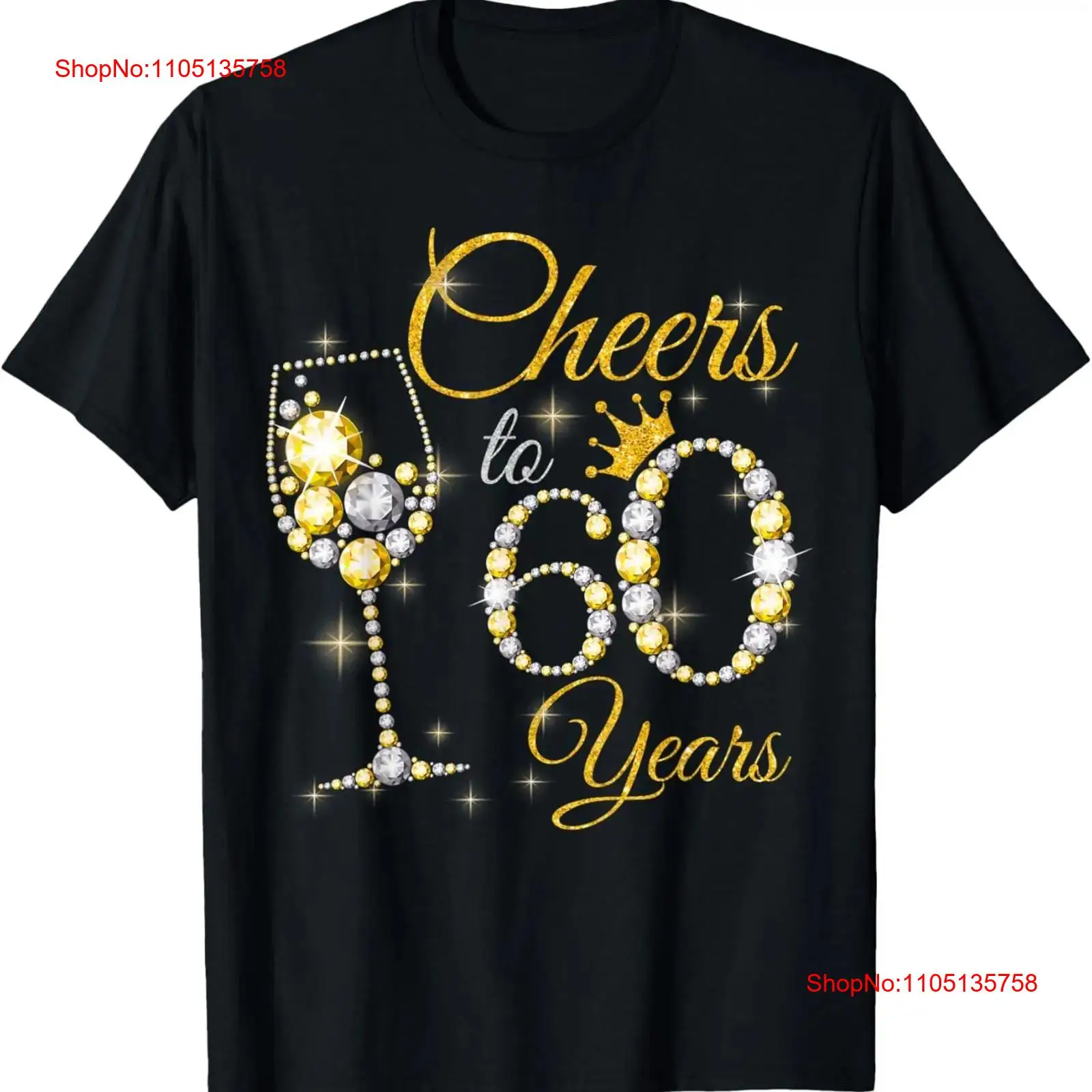 Men'S Fashion For 60 Year Old - Maglietta da donna Cheers To 60