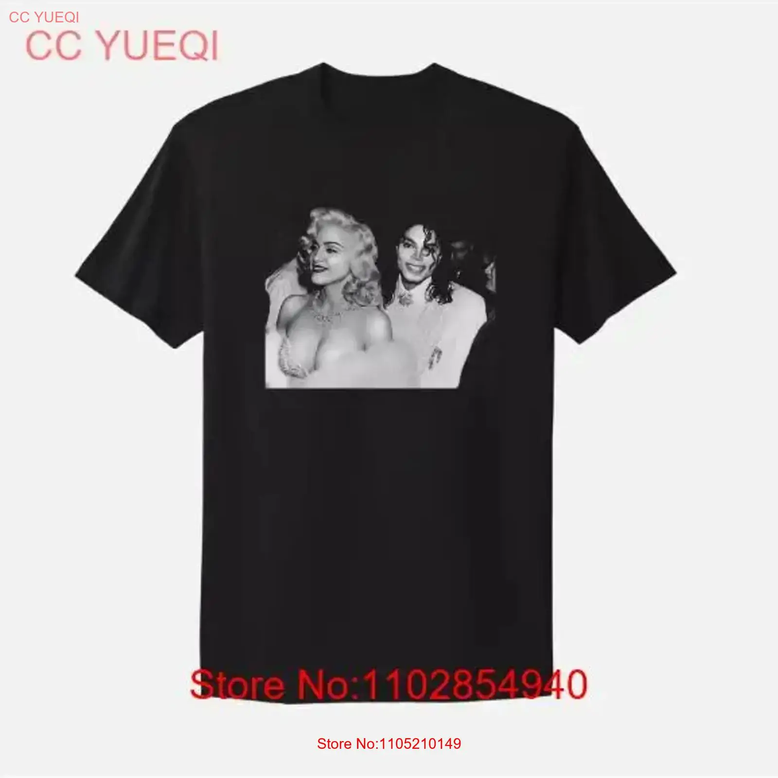 Poster Men Fashion - Maglietta Madonna e Michael Jackson Poster