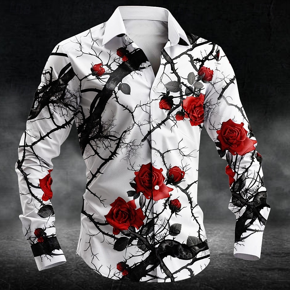 Men'S Fashion Designer - Camicia da uomo a maniche lunghe