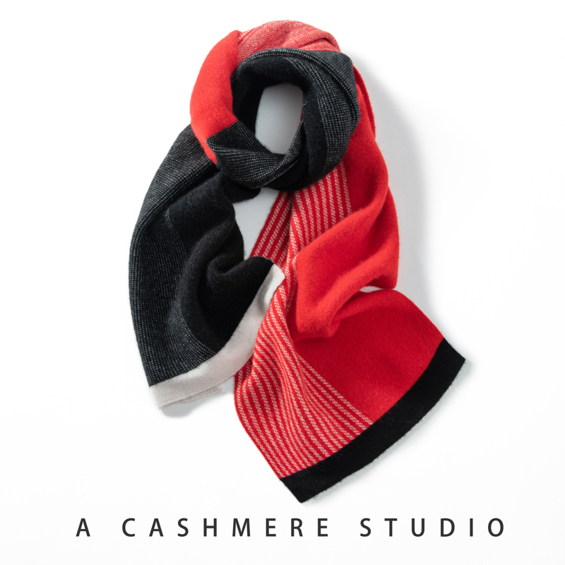 Mens Fashion Winter 2025 - Sciarpa di cashmere invernale calda da