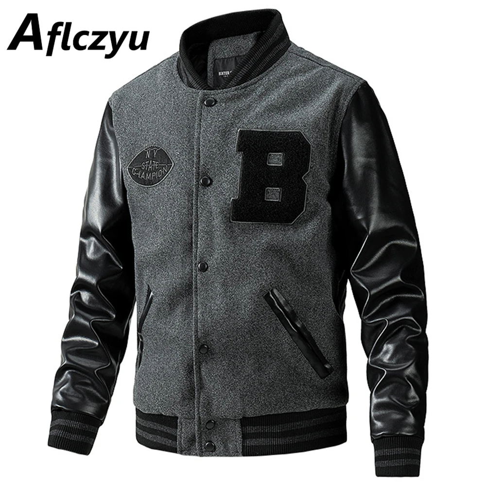 Varsity Jacket Letterman - Giacca college da uomo con maniche