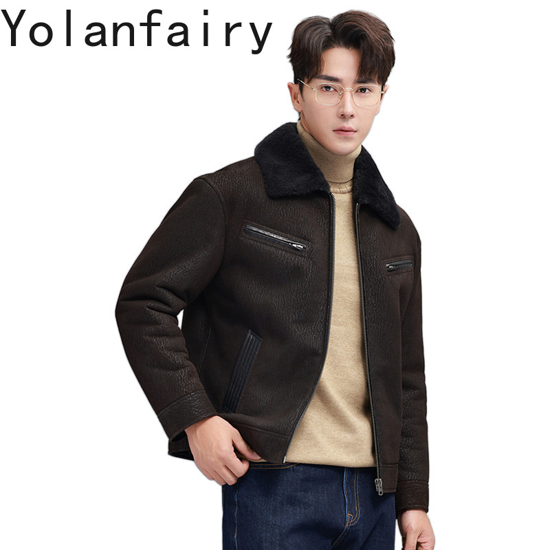 YOLANFAIRY Cappotto di pellicc - Men'S Fashion Leather Jacket recensione e prezzo