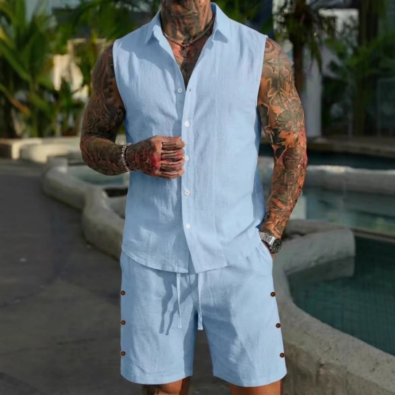 Completo da uomo 2 pezzi in li - Linen Shirt Summer recensione e prezzo