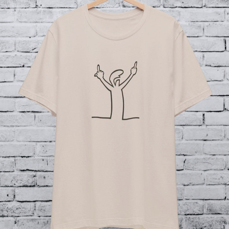T-shirt unisex Angry La Linea  - Men'S Fashion From The 80S recensione e prezzo