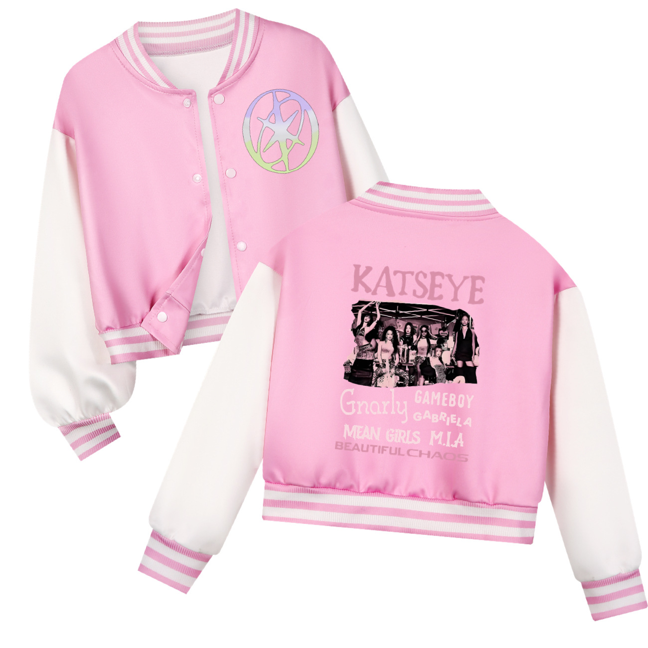 KATSEYE Giacca Corta da Baseba - Varsity Jacket Letterman recensione e prezzo