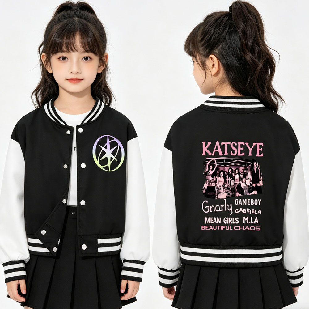 KATSEYE Giacca Corta da Baseba - Varsity Jacket Letterman recensione e prezzo