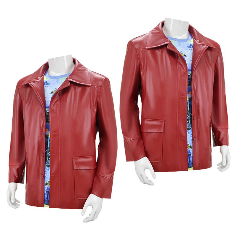 Giacca in Pelle Rossa da Uomo, - Men'S Fashion Leather Jacket recensione e prezzo