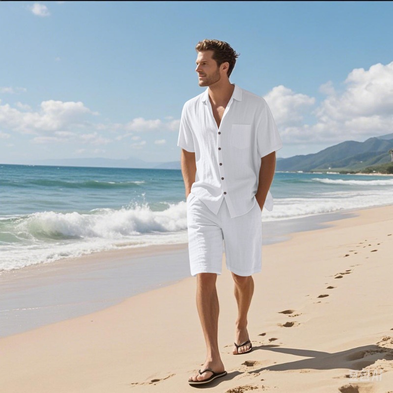 Completo da uomo in lino misto - Linen Shirt Summer recensione e prezzo