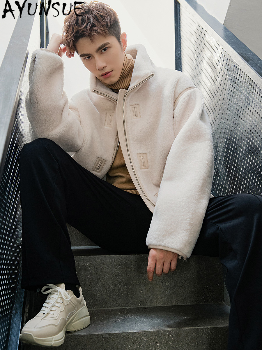 AYUNSUE Giacca in montone di p - Mens Fashion Winter 2025 recensione e prezzo