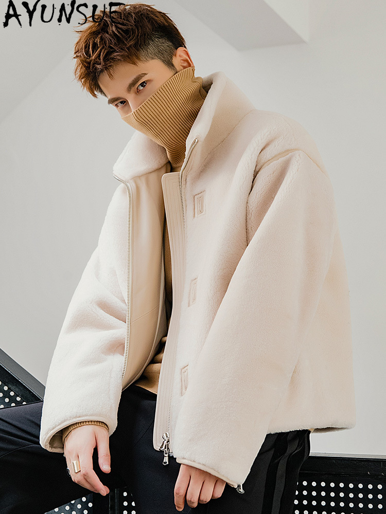 AYUNSUE Giacca in montone di p - Mens Fashion Winter 2025 recensione e prezzo