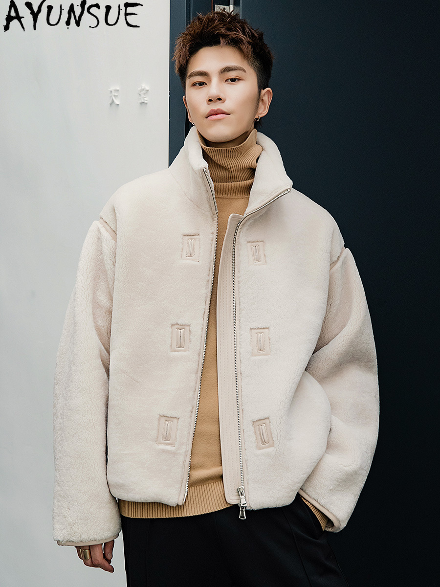 AYUNSUE Giacca in montone di p - Mens Fashion Winter 2025 recensione e prezzo