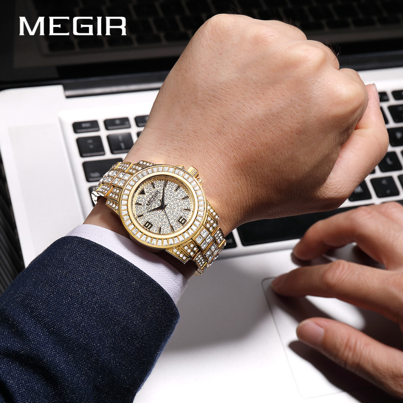 MEGIR Orologi di Lusso con Dia - Mens Fashion Bracelet recensione e prezzo