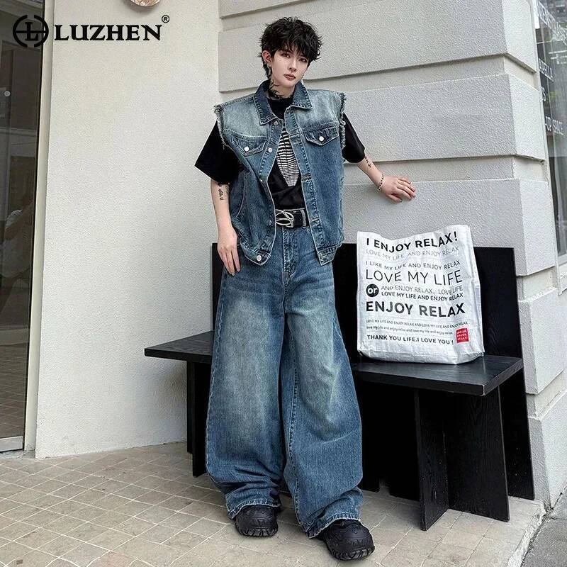 LUZHEN 2026 Completo Estivo in - Men'S Fashion Jeans recensione e prezzo