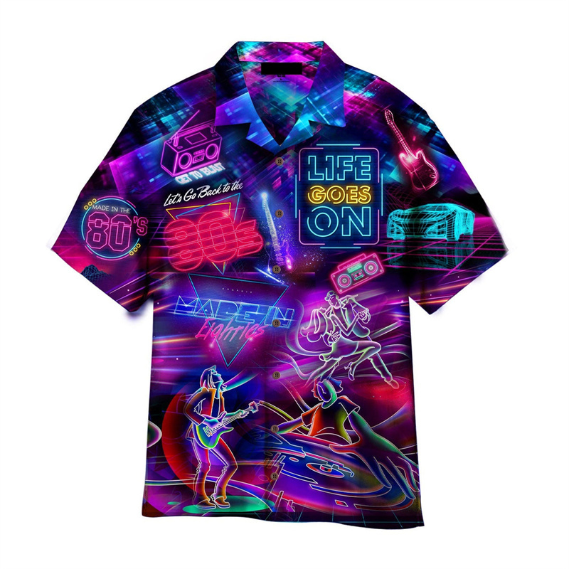 Camicie hawaiane con musica co - Men'S Fashion From The 80S recensione e prezzo