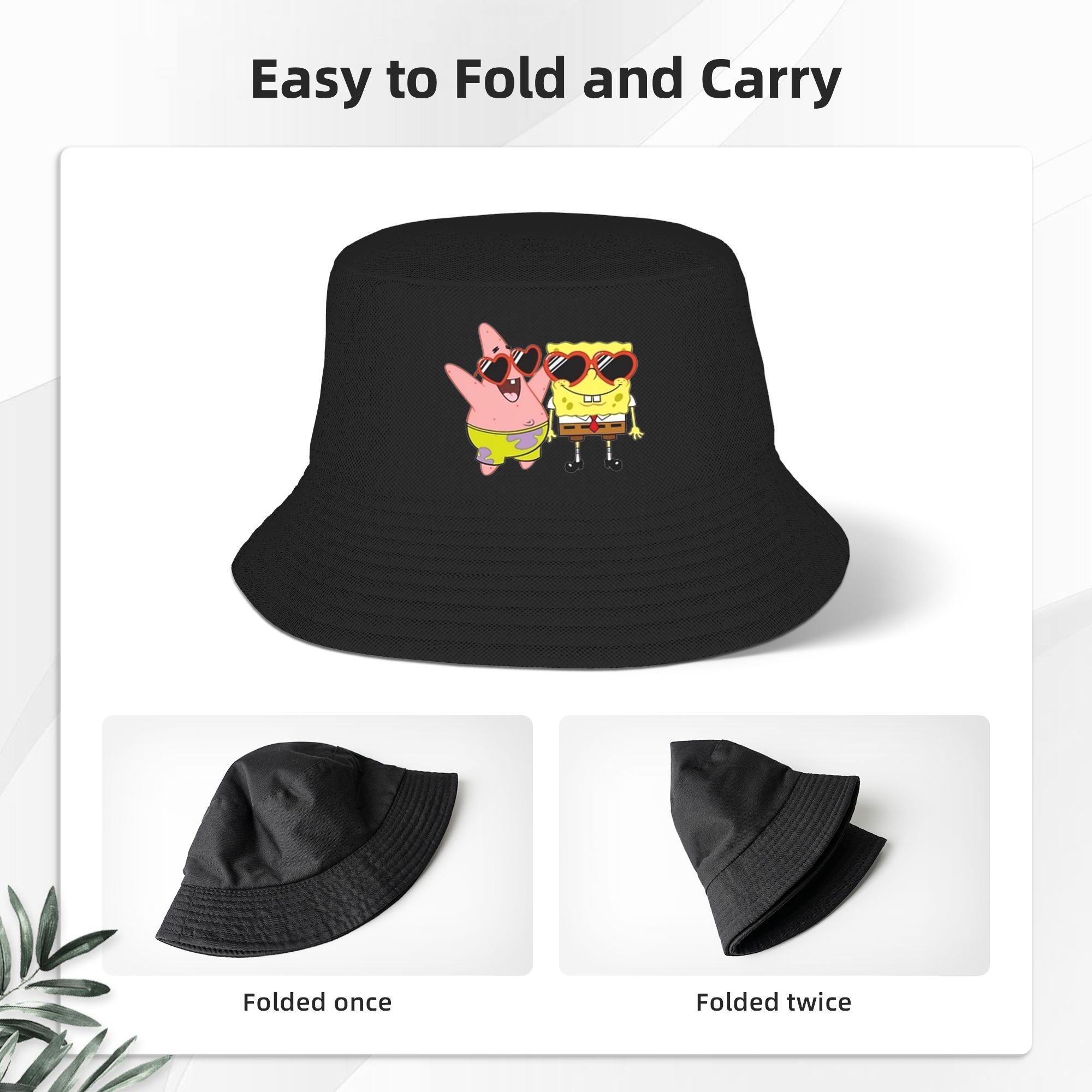 Cappello da Pescatore Spongebo - Mens Fashion Bucket Hat recensione e prezzo