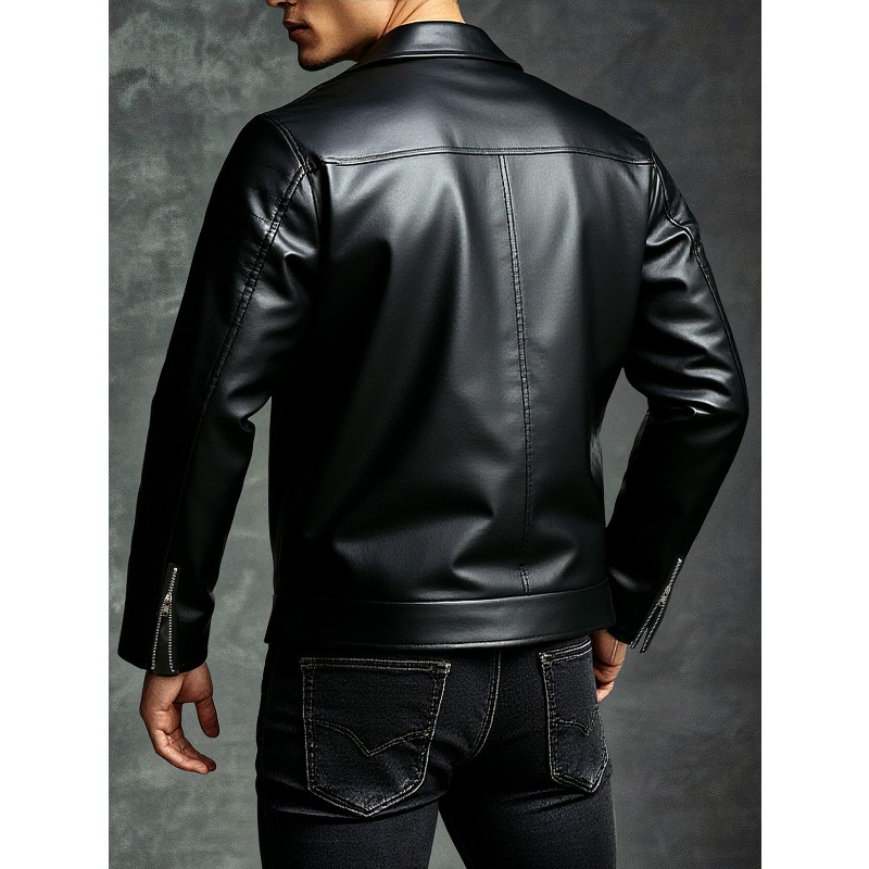 Nuova Giacca in Pelle da Uomo, - Men'S Fashion Leather Jacket recensione e prezzo