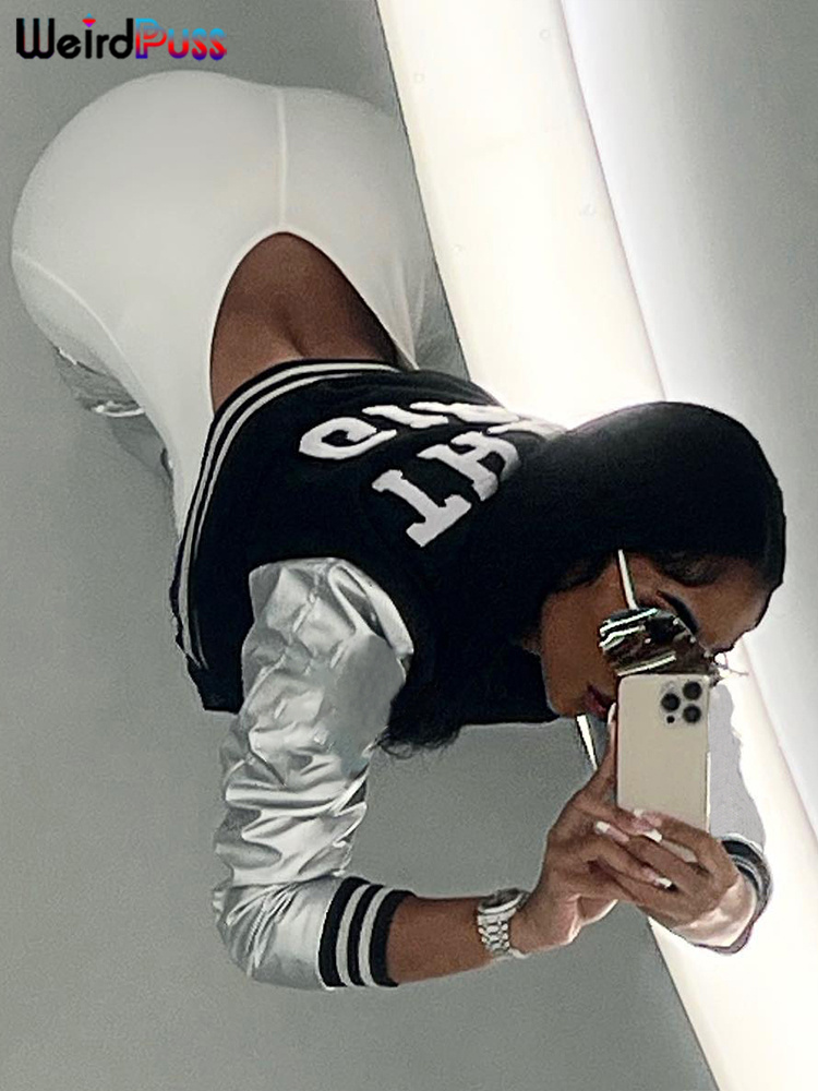 Weird Puss Fluffy Letter Giacc - Varsity Jacket Letterman recensione e prezzo