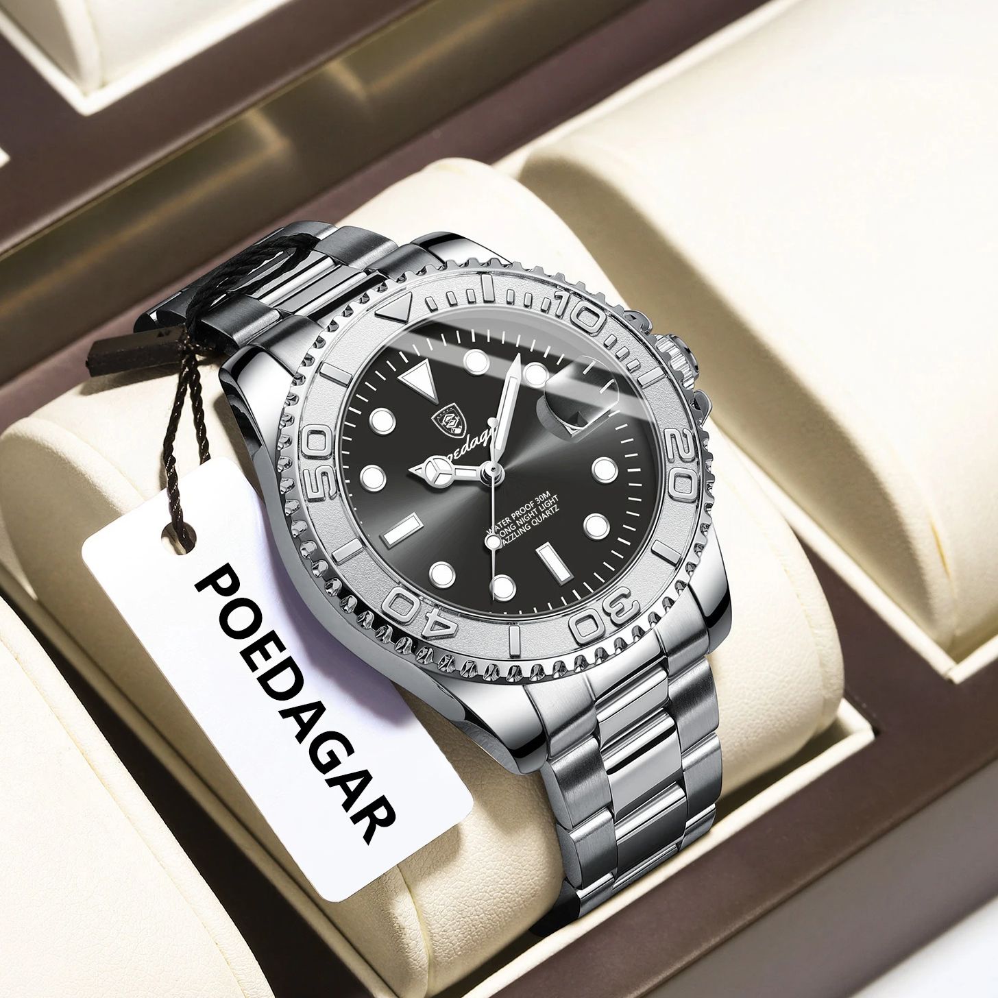 POEDAGAR Orologio sportivo da  - Mens Fashion Bracelet recensione e prezzo