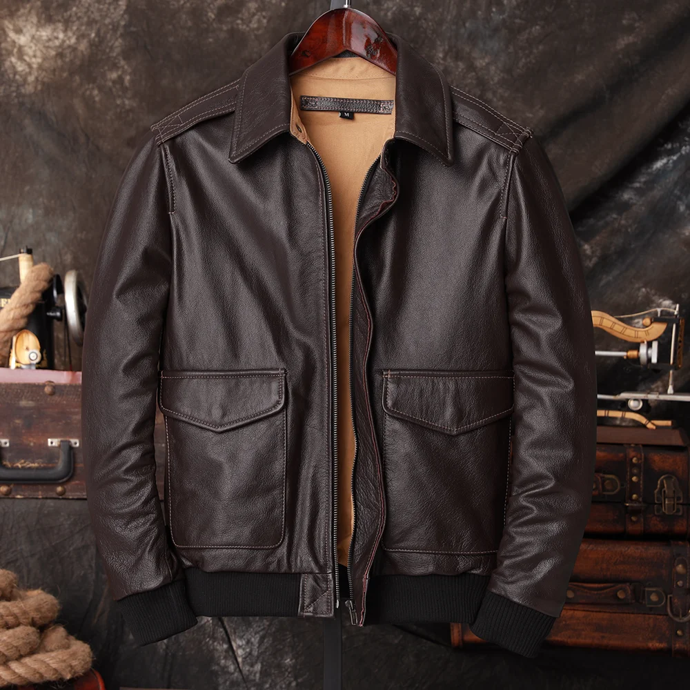 Giacca da Pilota A2 in Vera Pe - Men'S Fashion Leather Jacket recensione e prezzo