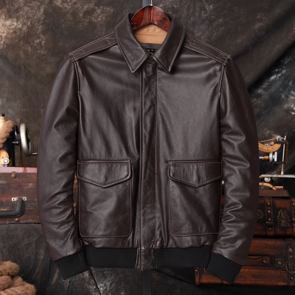Giacca da Pilota A2 in Vera Pe - Men'S Fashion Leather Jacket recensione e prezzo