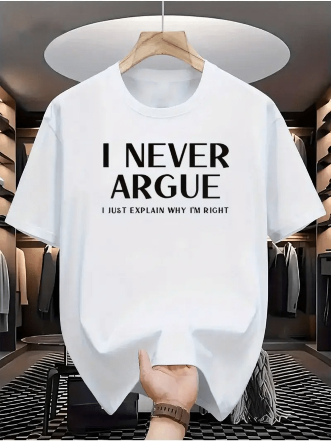 Maglietta 'Non ho mai discusso - Men'S Fashion Explained recensione e prezzo