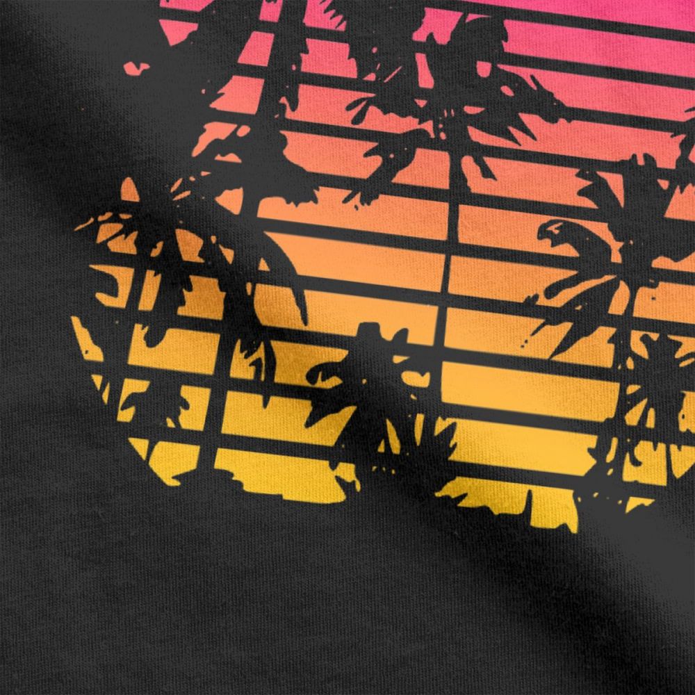 Sunset Palm Tree Vintage Tee S - Men'S Fashion From The 80S recensione e prezzo