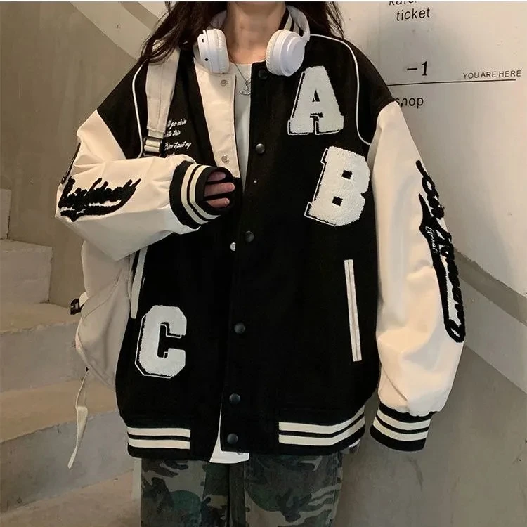 Y2k Giacca bomber in lana di a - Varsity Jacket Letterman recensione e prezzo