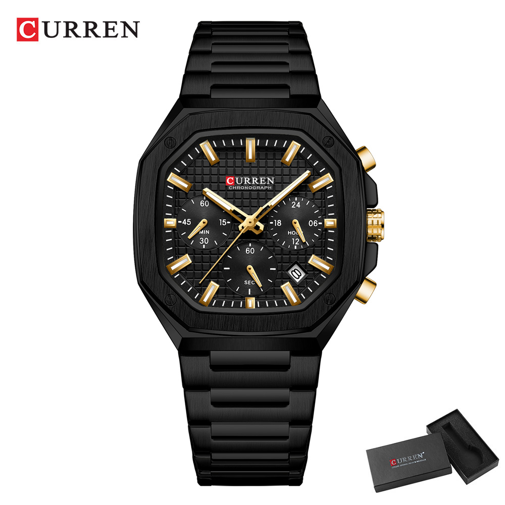 CURREN Orologio cronografo qua - Mens Fashion Bracelet recensione e prezzo