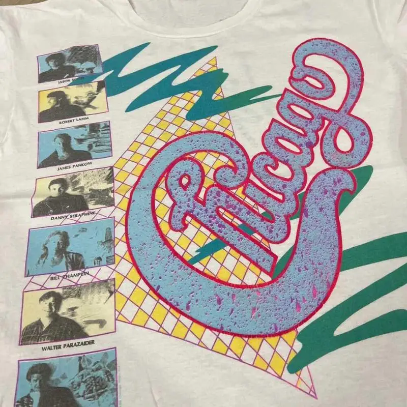 Vtg 80S Chicago Band T-shirt i - Men'S Fashion From The 80S recensione e prezzo