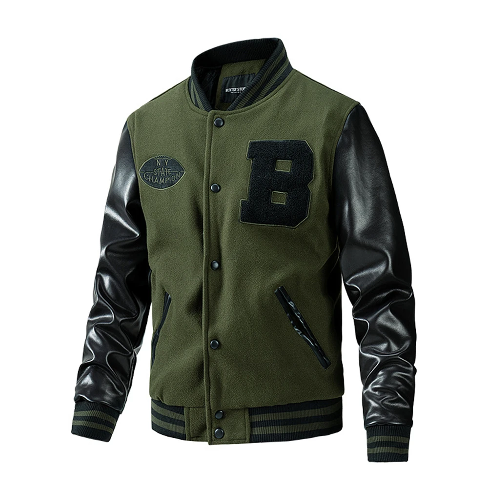Giacca college da uomo con man - Varsity Jacket Letterman recensione e prezzo